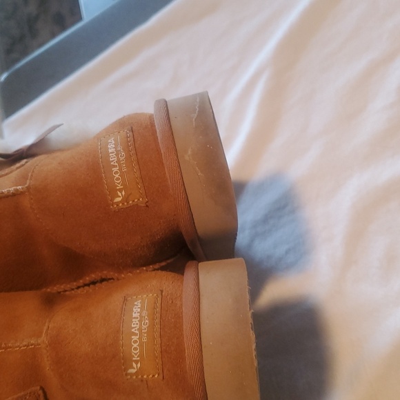 Koolaburra By UGG Cozy Tan with Bows Sz. 8 Boots - Picture 7 of 11